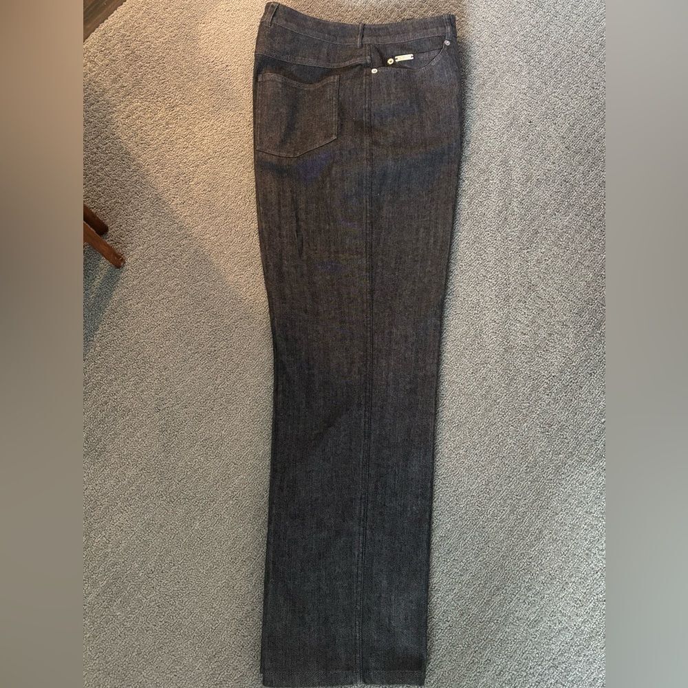 St. John Sport by Marie Gray Charcoal/Black Denim Jeans
